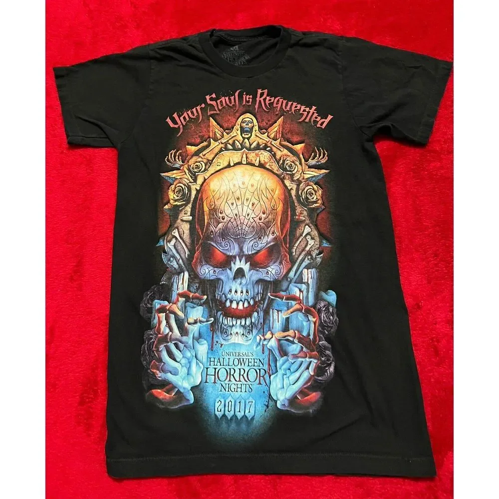 Halloween Horror Nights Universal Studios Exclusive 2017‎ Shirt Skull XSmall